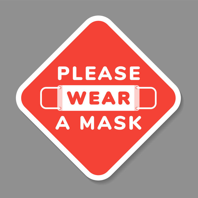 Sign that says Please Wear a Mask